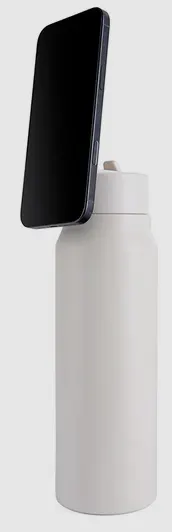 زجاجة مياه تانك ماغنت ستانلس ستيل خالية من مادة BPA، معزولة حراريًا، مانع للتسريب، كريمي ، 1000 مللي