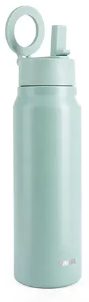 زجاجة مياه تانك ماغنت ستانلس ستيل خالية من مادة BPA، معزولة حراريًا، مانع للتسريب، اخضر  ، 1000 مللي