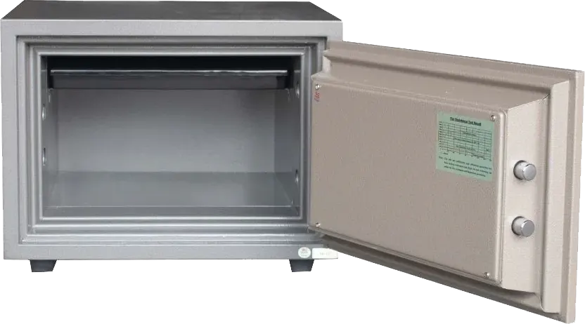 خزنة نقود إل جي فيتنامي، 2 قفل، مفاتيح رئيسية مزدوجة للأمان،إنذار طوارئ، فولاذ مقوى مقاومة للحرائق، 37×48×41 سم، LG37K