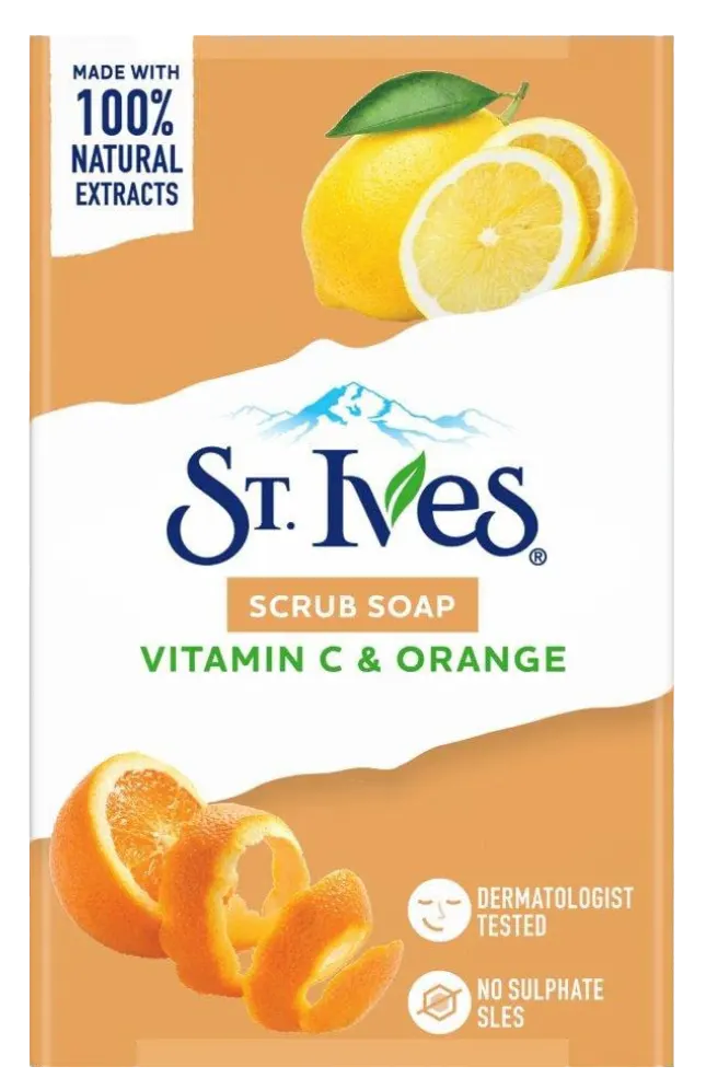 صابون سانت ايفز مقشر بفيتامين سي والبرتقال، 100جم.