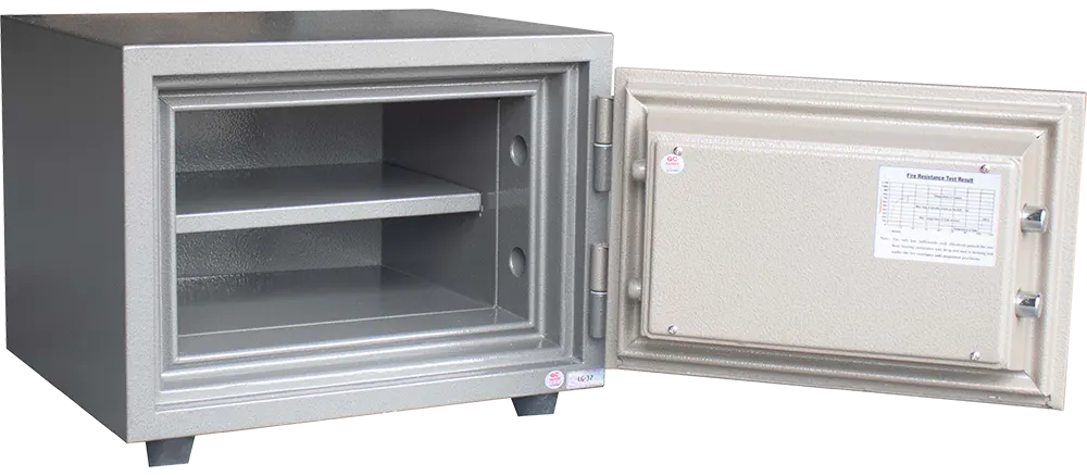 خزنة نقود فيتنامي إل جي، 2 قفل، مفاتيح رئيسية مزدوجة للأمان، مقاومة للحرائق، 32×42×37 سم، LG32K