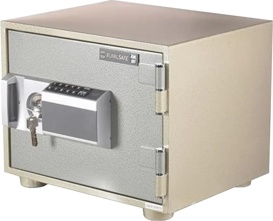 خزنة نقود كوري من بوميل سيف، لوحة مفاتيح رقمية، 2 قفل، مقاومة للحرائق، 31×41×36 سم، ESD101