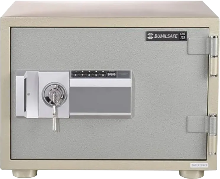خزنة نقود كوري من بوميل سيف، لوحة مفاتيح رقمية، 2 قفل، مقاومة للحرائق، 35×49×42 سم، ESD103