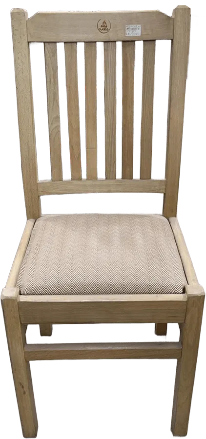 كرسى خشب مطروح منجد ، 6 ريشه ، اصفر