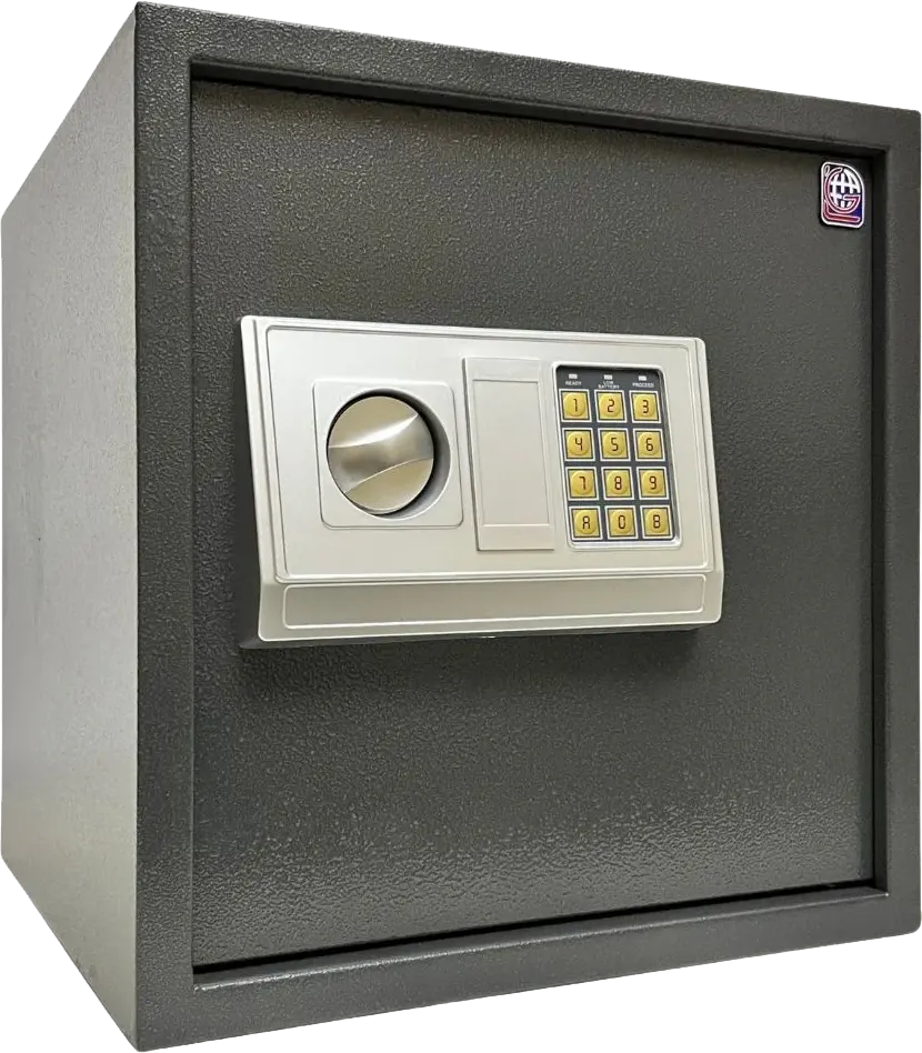 خزنة نقود الكترونية للفنادق إل جي، قفل ديجيتال مع مفتاح للطوارئ، إنذار طوارئ، ألوان متعددة، EA 40