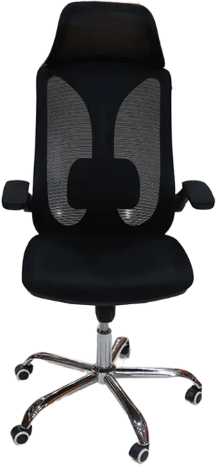 كرسي مكتب هيدروليك ، مزود بمسند للرأس ، اسود ، 162