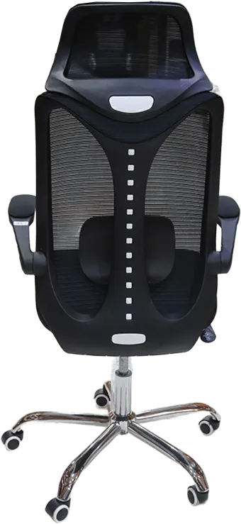 كرسي مكتب هيدروليك ، مزود بمسند للرأس ، اسود ، 162