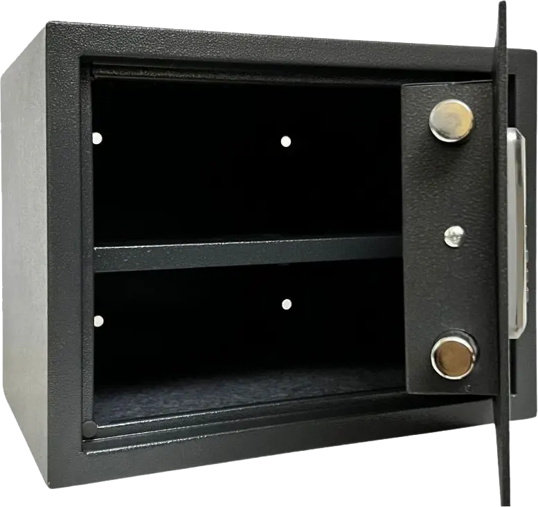 خزنة نقود الكترونية للفنادق إل جي، قفل ديجيتال مع مفتاح للطوارئ، إنذار تحذير، 30 × 38 × 30 سم، رمادي، ALC30