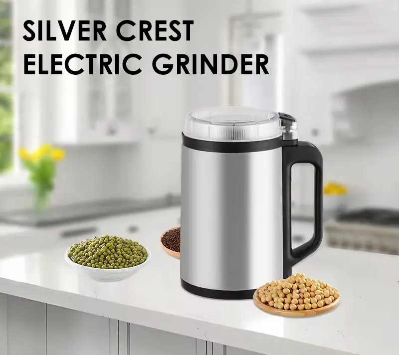 مطحنة بن سيلفرز كرفيست 300 وات، 150 جرام، استانلس ستيل، فضي