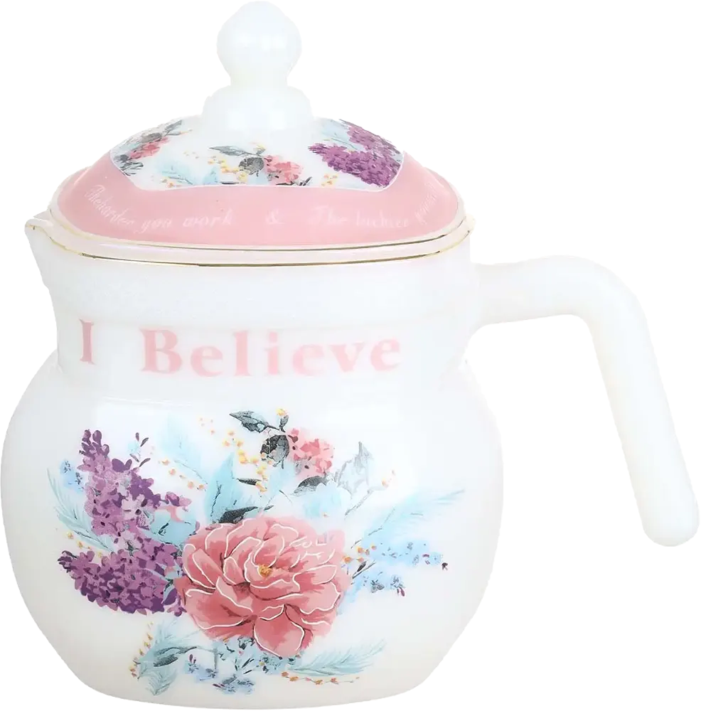 طقم عشاء اركوبال تايلاندي ، 58 قطعة، أبيض و بينك