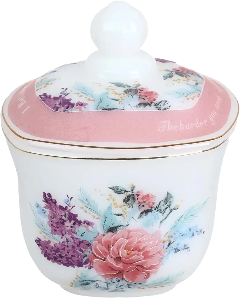 طقم عشاء اركوبال تايلاندي ، 58 قطعة، أبيض و بينك