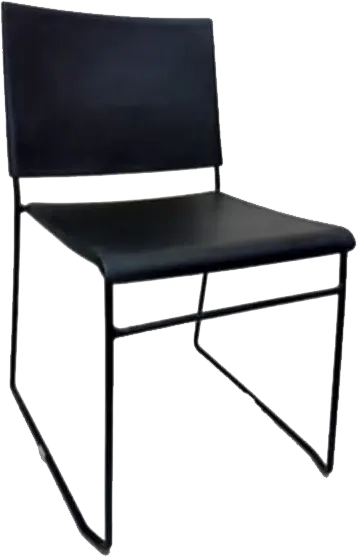 كرسي ميتال كيتان ، اسود