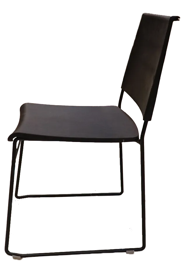 كرسي ميتال كيتان ، اسود
