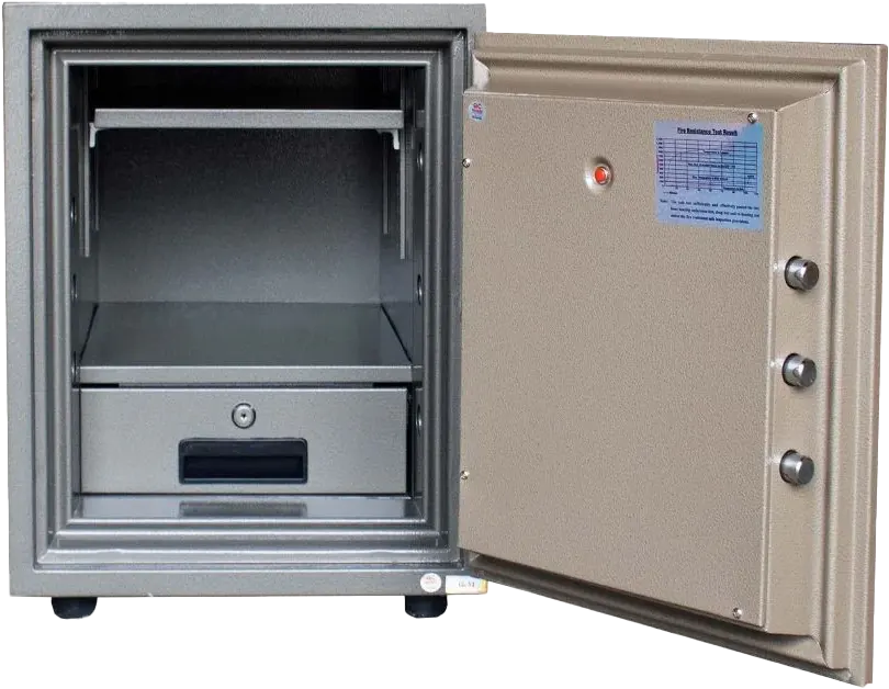 خزنة نقود إل جي فيتنامي، لوحة مفاتيح رقمية، رف قابل للتعديل، مقاومة للحرائق، 51×42×48 سم، رمادي، LG51E