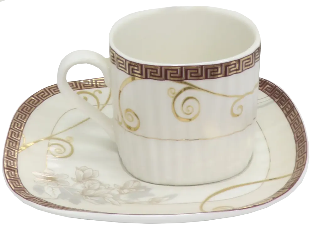 طقم صيني  ابيض كنار لاكوست ، 127 قطعة