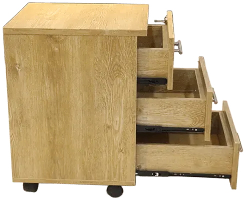 وحدة ادراج منفصلة خشبية ، مكونة من 3 ادراج ،  بيج