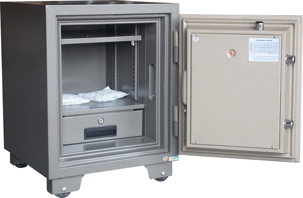 خزنة نقود إل جي فيتنامي، لوحة مفاتيح رقمية، قفل ميكانيكي للطوارئ، فولاذ مقوى، مقاومة للكسر والحرائق، 60×46×48 سم، رمادي، LG60E