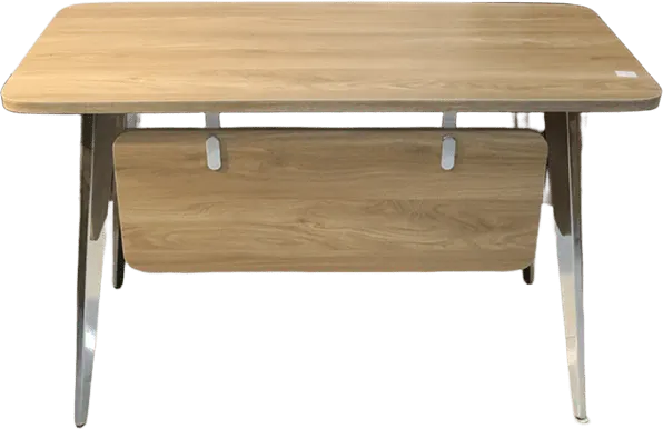 مكتب خشب ارجل استانليس ، 120 سم ، بدون وحدة ادراج