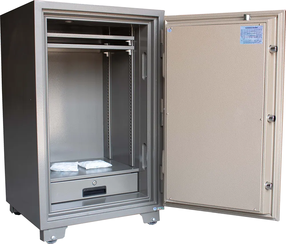 خزنة نقود إل جي فيتنامي، مفاتيح رئيسية مزدوجة، فولاذ مقوى، مقاومة للحرائق، 100×60×56 سم، رمادي، LG100K