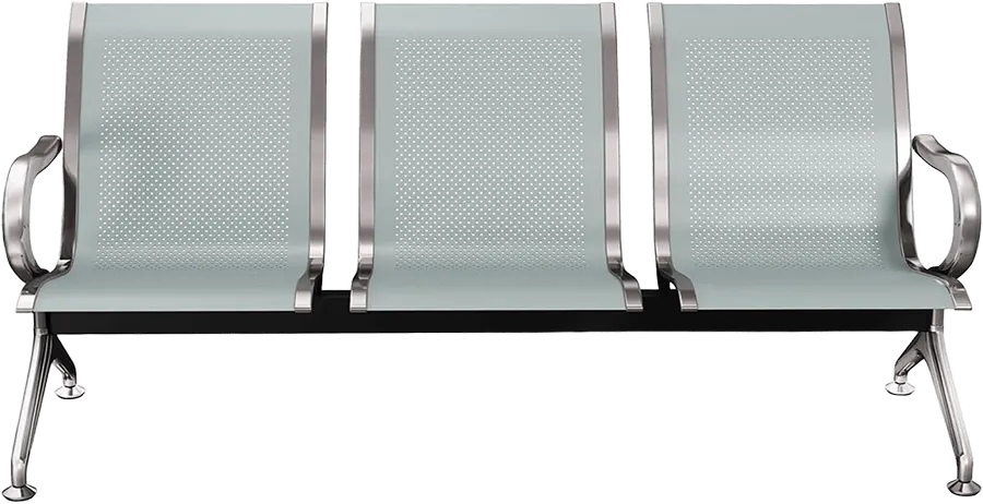 كنبة ستانلس مستوردة غير قابلة للصدأ ، 3 مقاعد ، فضي