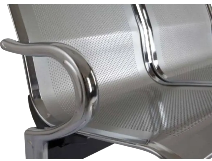 كنبة ستانلس مستوردة غير قابلة للصدأ ، 3 مقاعد ، فضي