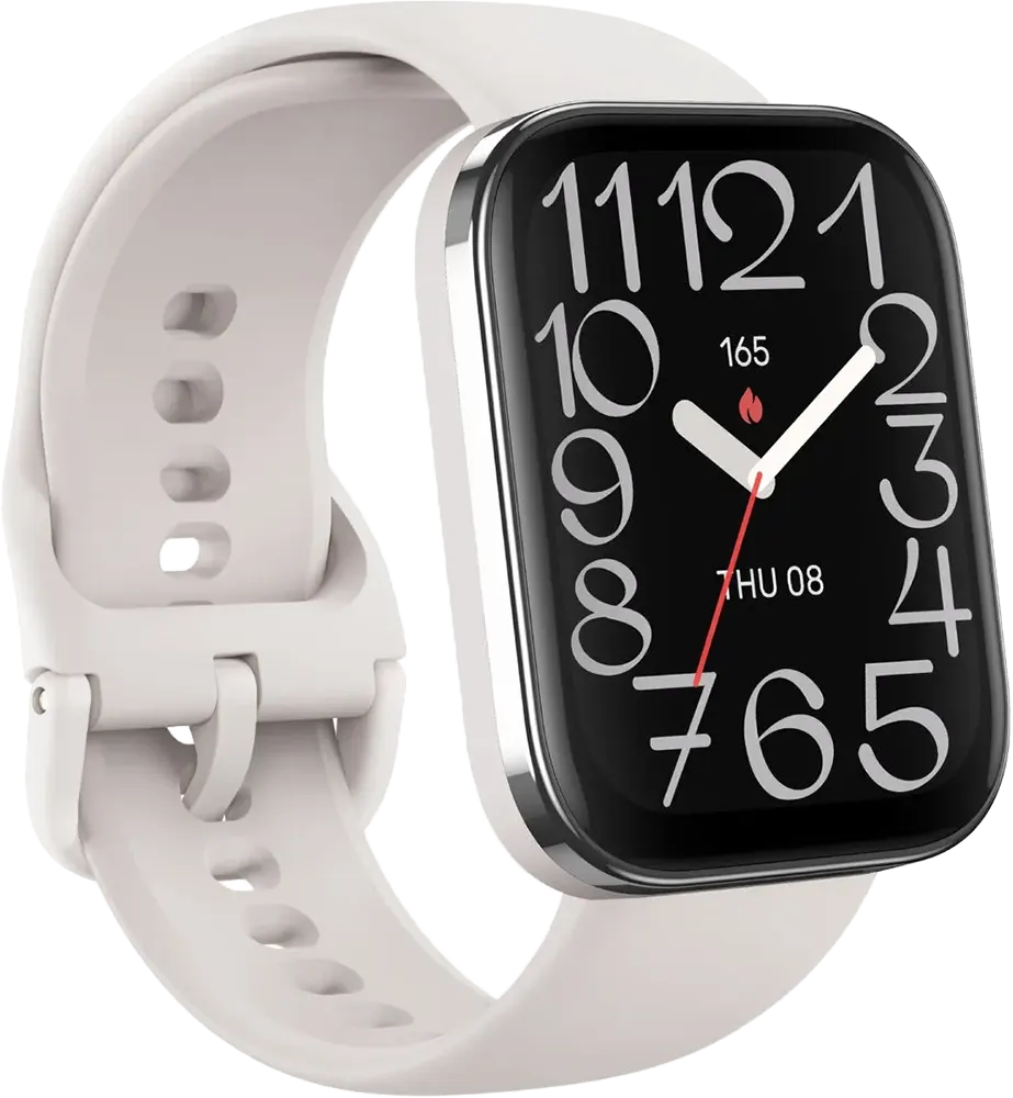 ساعة ذكية أمازفت Bip 5 يونتي ، بلوتوث، شاشة لمس 1.91 بوصة، مقاومة للماء، رمادي