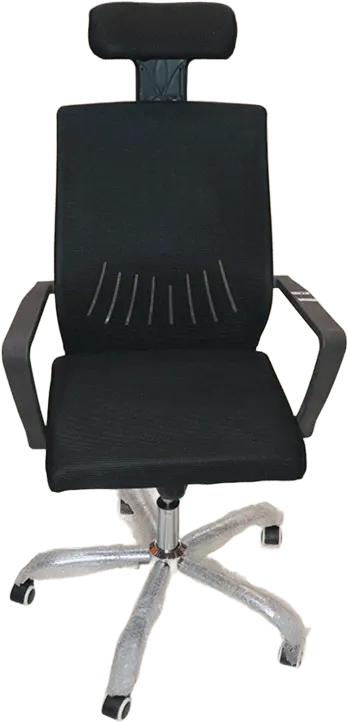 كرسي مكتب هيدروليك ، مزود بمسند للرأس ، اسود ، 7003