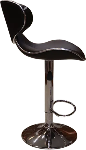 كرسي بار جلد ، بني غامق