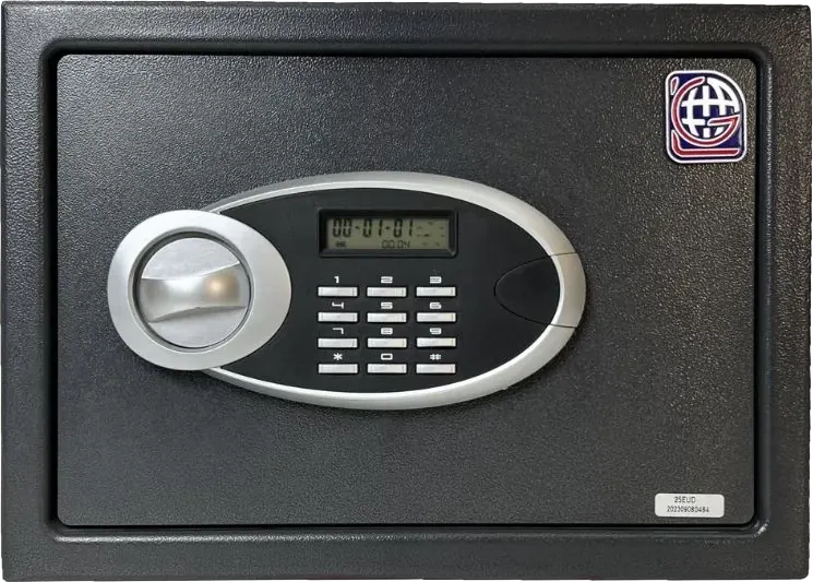 خزنة نقود إلكترونية للفنادق إل جي، قفل رقمي، مفتاح طوارئ، 25×35×25 سم، EUD 25