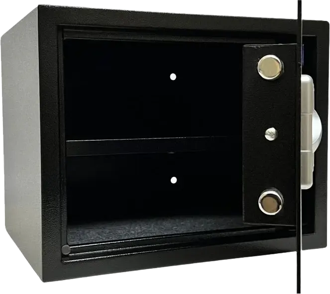 خزنة نقود إلكترونية للفنادق إل جي، قفل رقمي، مفتاح طوارئ، 30×38×30 سم، EA-LGK 30