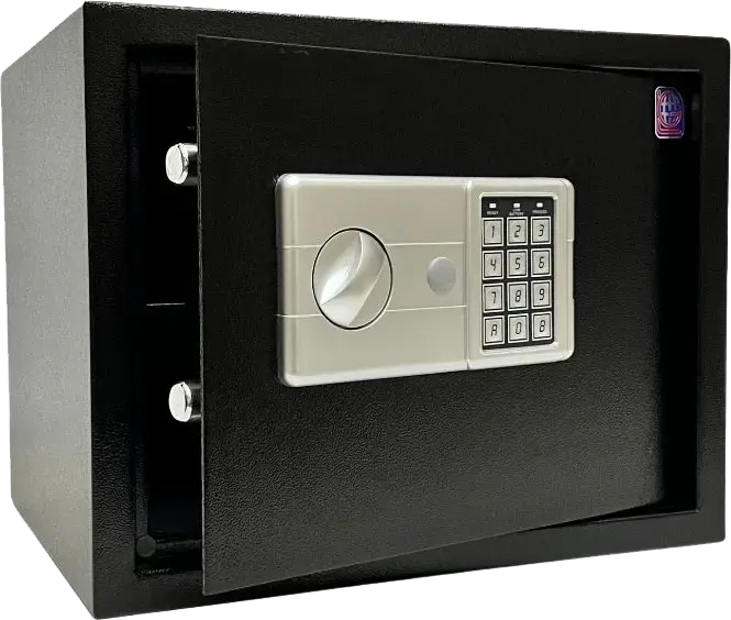خزنة نقود إلكترونية للفنادق إل جي، قفل رقمي، مفتاح طوارئ، 30×38×30 سم، EA-LGK 30