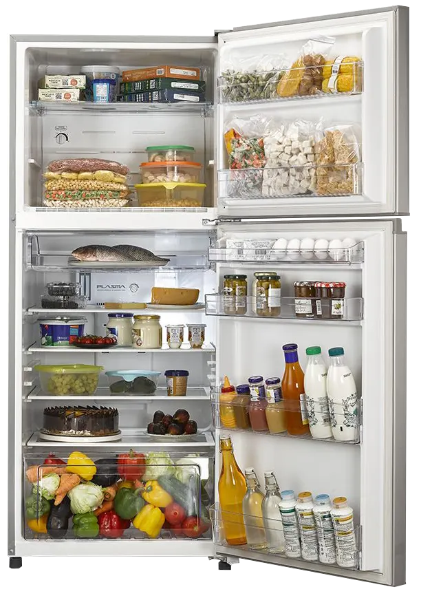 ثلاجة توشيبا نوفرست ، 2باب ، 355 لتر ، ابيض ، GR-EF40P-T-W