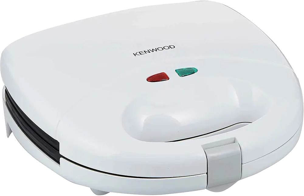 ماكينة صنع الساندويتشات وشواية من كينوود، شريحتين، 750 واط، أبيض، SMP01