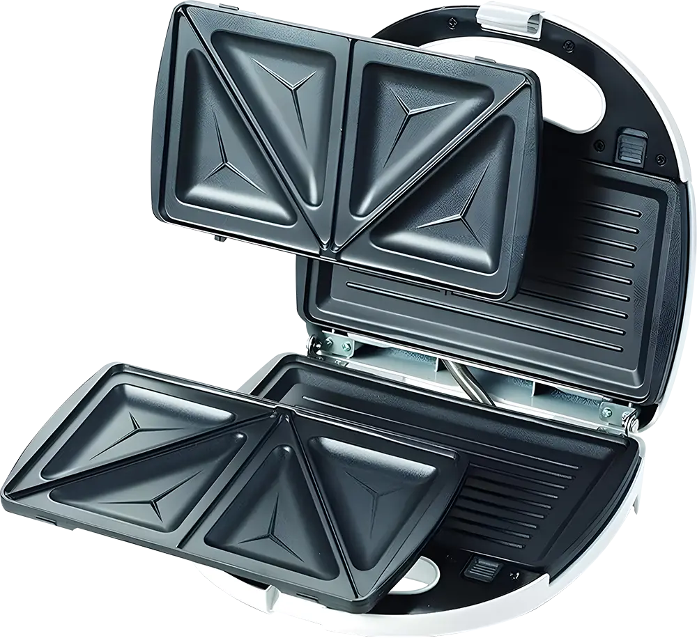 ماكينة صنع الساندويتشات وشواية من كينوود، شريحتين، 750 واط، أبيض، SMP01