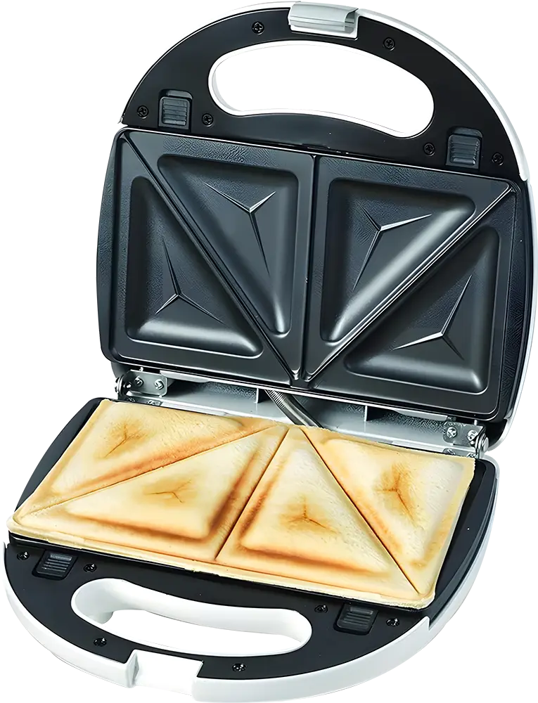 ماكينة صنع الساندويتشات وشواية من كينوود، شريحتين، 750 واط، أبيض، SMP01