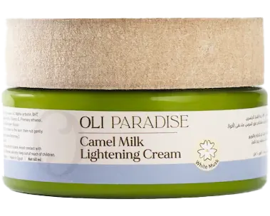 كريم تفتيح البشرة اولي باراديس، كريم حليب الابل بالمسك الابيض، 60 مل