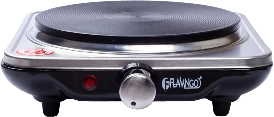 بوتاجاز مسطح فلامنجو، 1 عين، كهرباء، 1000 وات، ستانلس ستيل