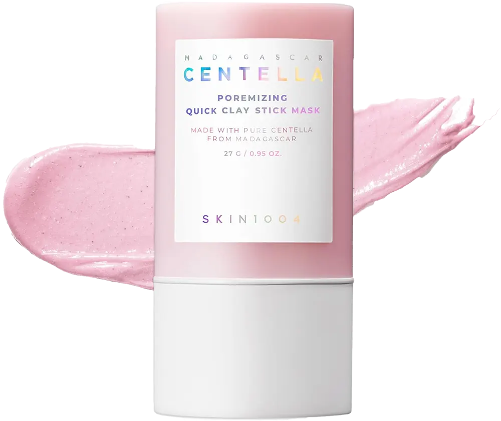 ماسك الطين ستيك مدغشقر بنبات السنتيلا النقي، ماسك للوجه لتنظيف المسام سكين 1004، 27 جم