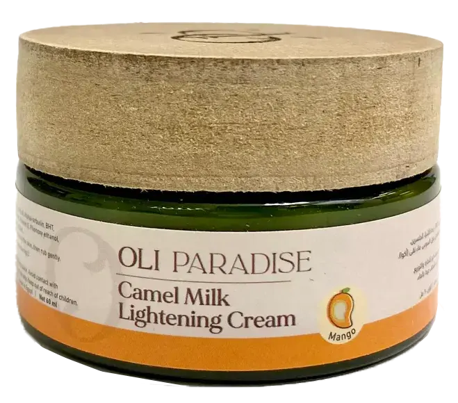 كريم تفتيح البشرة اولي باراديس، كريم حليب الابل بالمانجو، 60 مل