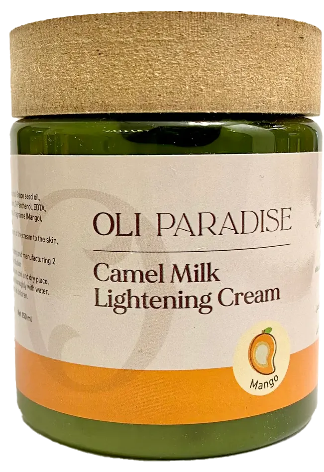 كريم تفتيح البشرة اولي باراديس، كريم حليب الابل بالمانجو، 150 مل