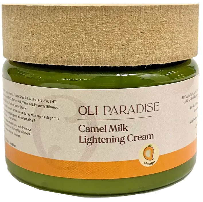 كريم تفتيح البشرة اولي باراديس، كريم حليب الابل بالمانجو، 80 مل