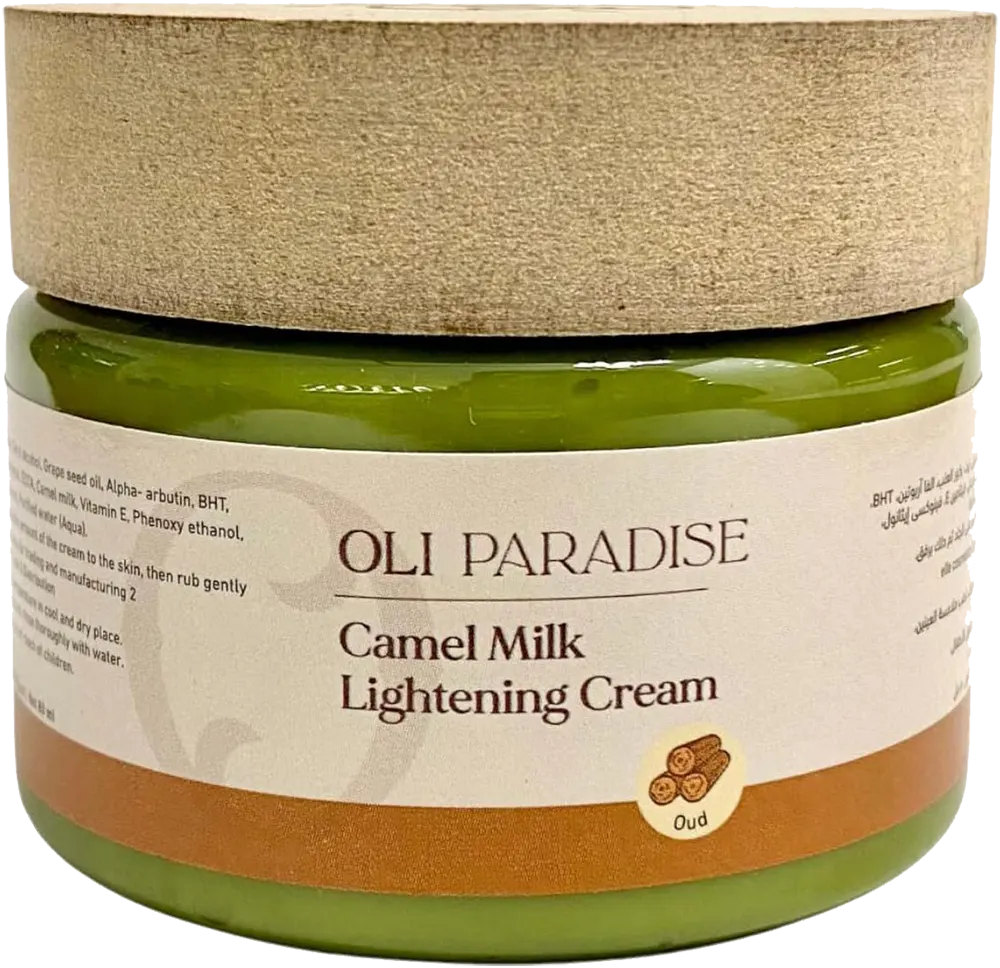 كريم تفتيح البشرة اولي باراديس، كريم حليب الابل بالعود، 80 مل