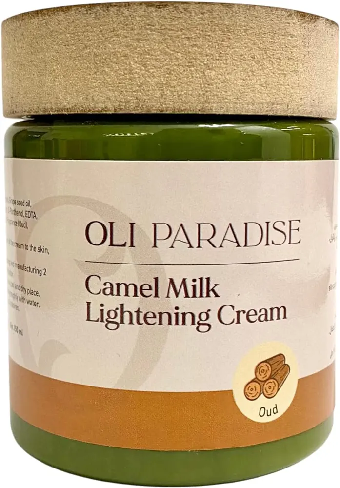 كريم تفتيح البشرة اولي باراديس، كريم حليب الابل بالعود، 150 مل