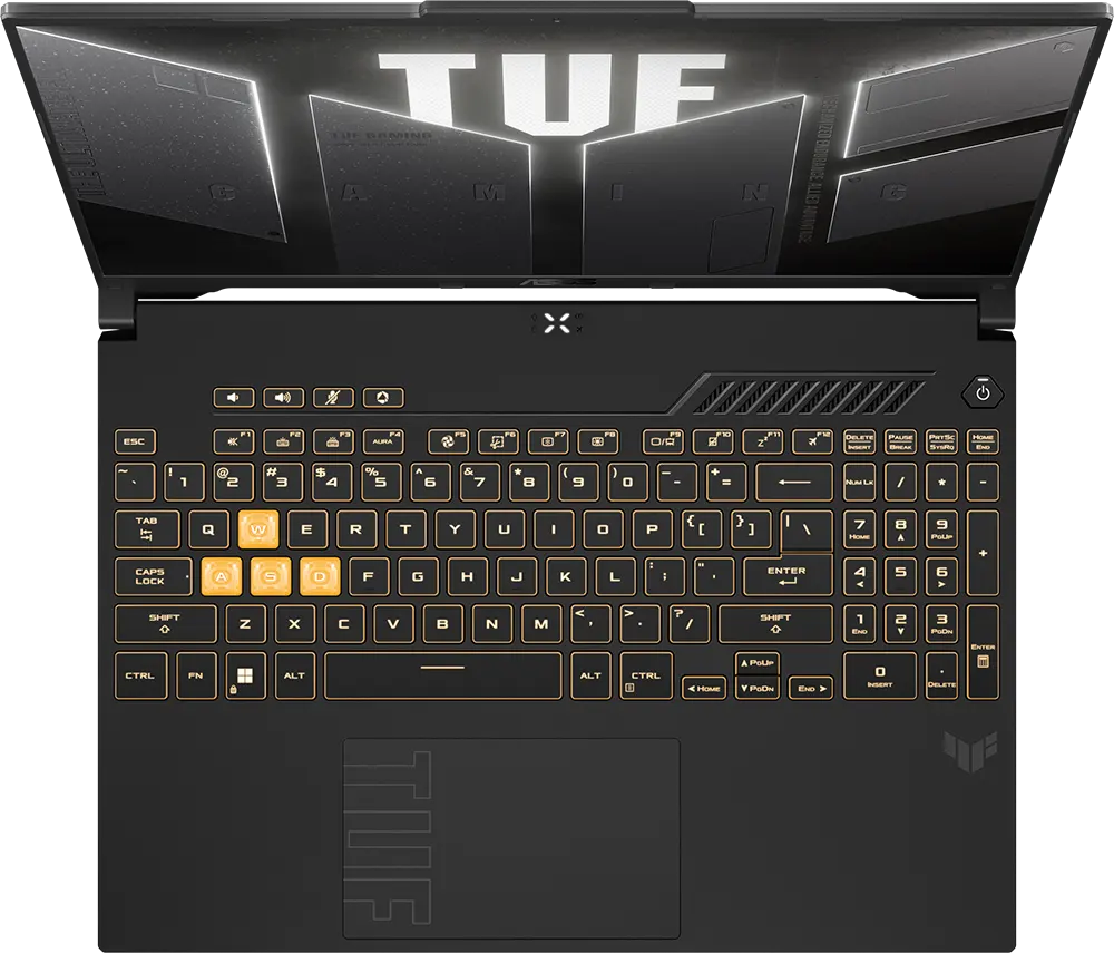 لاب توب اسوس للألعاب TUF F16 FX607VU-RL007W، معالج Intel® Core™ i7-13620H، رامات 16 جيجابايت، هارد ديسك 512 جيجابايت SSD، شاشة WUXGA 16 بوصة، كارت شاشة نيفيديا جي فورس RTX™ 4050 سعة 6 جيجابايت، ويندوز 11 هوم، ميشا رمادي