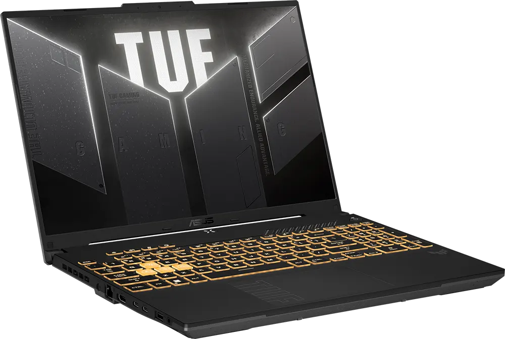 لاب توب اسوس للألعاب TUF F16 FX607VJ-RL805W، معالج Intel® Core™ 5 210H، رامات 8 جيجابايت، هارد ديسك 512 جيجابايت SSD، شاشة WUXGA 16 بوصة، كارت شاشة نيفيديا جي فورس RTX™ 3050 سعة 6 جيجابايت، ويندوز 11 هوم، ميشا رمادي