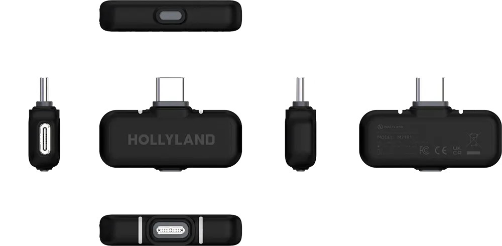 ميكروفون مكثف لاسلكي هولي لاند لارك ماكس 2، تردد 2.4 جيجا هرتز، 4 قنوات صوتية،  4 أجهزة ارسال، نمط التقاط متعدد الأتجاهات، مدى 340 متر، رمادي،M71CB3