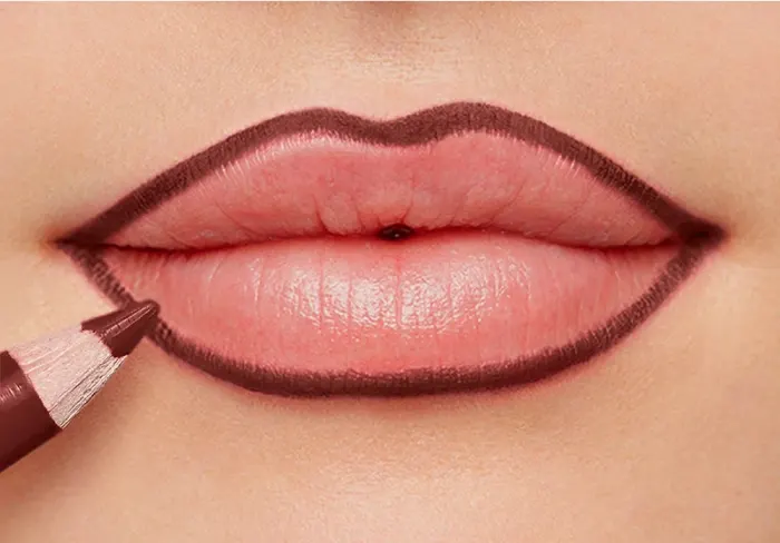 قلم تحديد الشفاه بورجوا فيلفيت كونتور، 12 برونيت