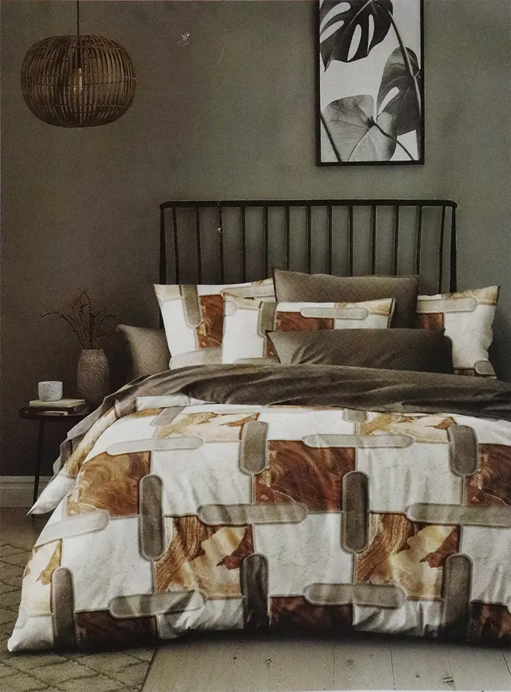 كوفرتة سرير صيفي من جوزال، مقاس 250 × 230 سم، 3 قطع، أشكال متعددة