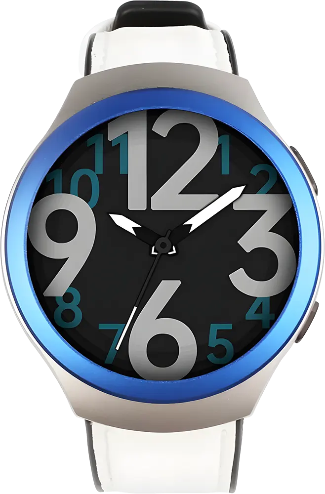 ساعة ذكية SGW-MBLUمن Smart Gate، شاشة لمس OLED مقاس 1.43 بوصة، بلوتوث V5.3، مقاومة للماء IP68، بطارية 280 مللي أمبير-ساعة، لون ازرق*فضي