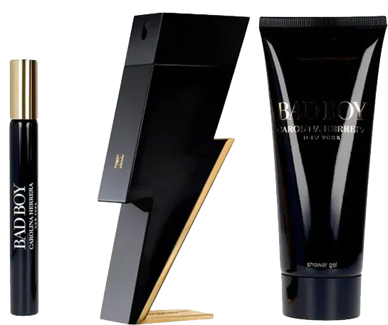 مجموعة عطر كارولينا هيريرا باد بوي للرجال او دي تواليت، 100 مل + 10 مل + مزيل عرق 100 مل